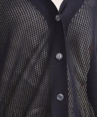 earth music&ecology メッシュルーズカーディガン Black