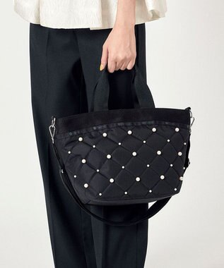 LeSportsac BUCKET TOTE W PEARLS2/ブラックパール ブラックパール