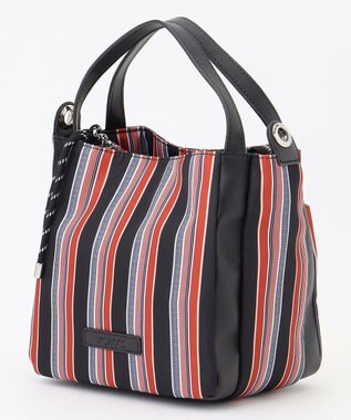 Y'SACCS マルチストライプ すっきりトート Sサイズ レッド