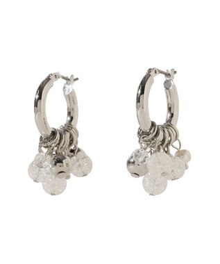 earth music&ecology ビーズミックスピアス Silver