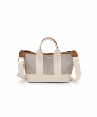 TOPKAPI 【Breath TOPKAPI】SCOTCH GRAIN スコッチグレイン ショルダー付き ミニ トート バッグ ライトグレー