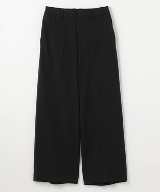 ANY L 【洗濯機可/ウエストゴム/２ＷＡＹストレッチ】ワイドパンツ ブラック