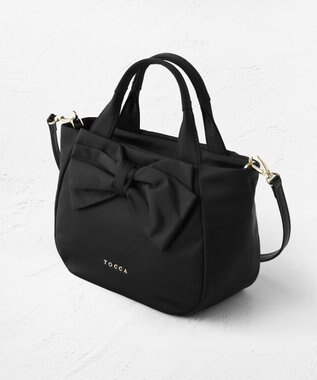 TOCCA RIBBON CUBE NYLON MINI TOTE ミニトートバッグ ブラック系