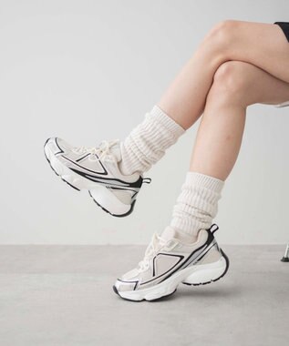 WEGO プリントデザインスニーカー ホワイト