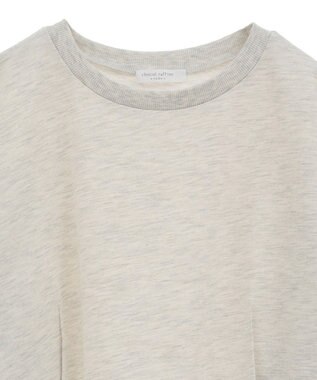 Green Parks 箔プリントドッキング裏毛プルオーバー Oatmeal