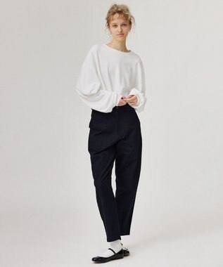 LENO CREWNECK PULLOVER《UNISEX》クルーネックカットソー WHITE