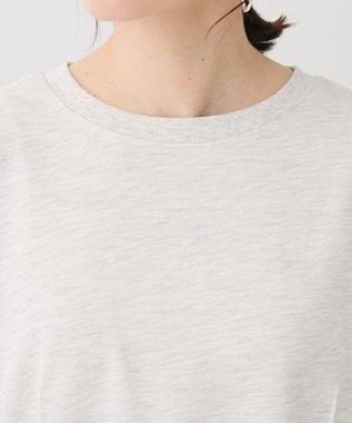 Green Parks 箔プリントドッキング裏毛プルオーバー Oatmeal