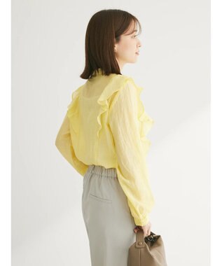 Green Parks フリルブラウス Yellow