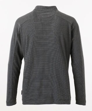 JOSEPH ABBOUD MOUNTAIN デルタメッシュ ハーフZIPカットソー ブラック系