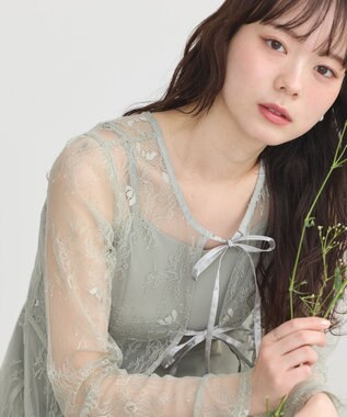 earth music&ecology SET2点レースワンピース＋キャミワンピース ミント