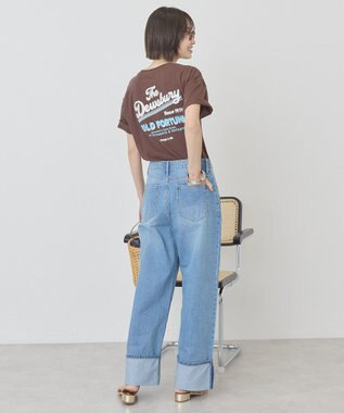 AMERICAN HOLIC ミドルオンスロールアップデニムパンツ Light Indigo