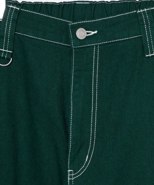 WEGO 【ユニセックス着用アイテム/ウエストゴム】ワーカーズパンツ ダークグリーン