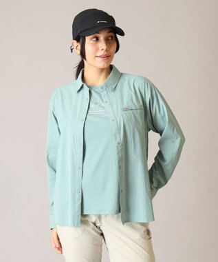 Columbia Columbia/ ウィメンズトレイルラッシュロングスリーブシャツ /コロンビア Dusty Green