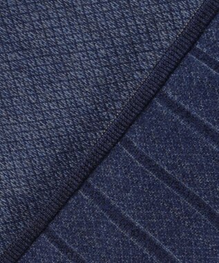 JOSEPH ABBOUD 【軽い】シェニールヤーンジャカード ジップ ブルゾン ダルブルー系