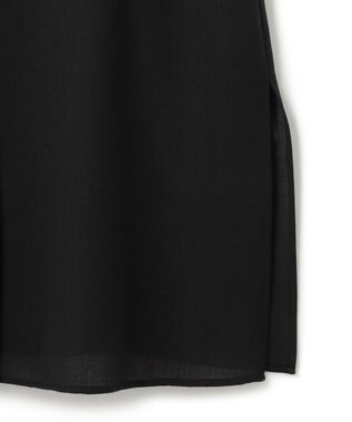 23区 L ポリエステルウール シャツワンピース グレー系