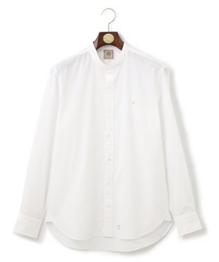J.PRESS MEN 【WEB限定】ピンオックスバンドカラーバックブル シャツ ホワイト系