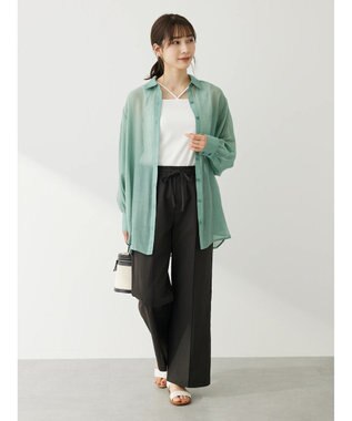 Green Parks マルチストラップテレコタンク Off White