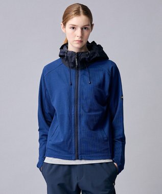 JOSEPH ABBOUD MOUNTAIN 【異素材コンビネーション】グリットワッフルアクティブパーカー