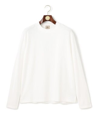 J.PRESS MEN 【ビジネス対応】【J.PRESS PREMIUM JERSEY】無地 ロングスリーブTシャツ ホワイト系