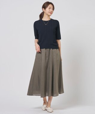 J.PRESS LADIES 【リバーシブル】エポバー ネックレス ケシゴールド×ベージュ系