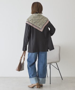 AMERICAN HOLIC 大判ペイズリースカーフ Beige