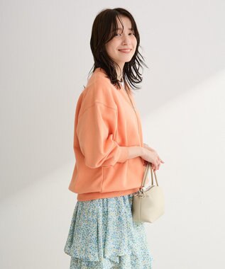 Green Parks ハーフＺｉｐ裏毛プルオーバー Orange