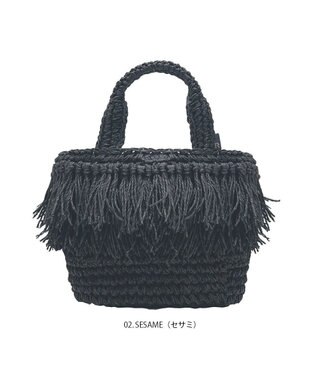 ROOTOTE 1151【カゴバッグ】LT.デリ.フリンジ.バスケット-C 02：セサミ