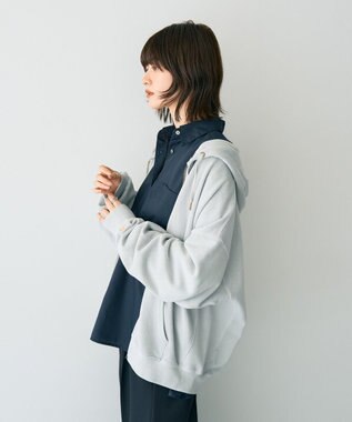 YECCA VECCA 【STAR＆STRIPE】ZIPフーディ Gray