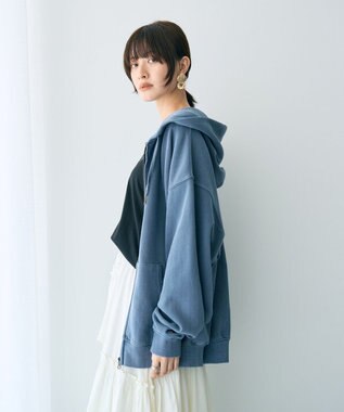 YECCA VECCA 【STAR＆STRIPE】ZIPフーディ Navy