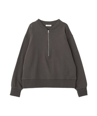 Green Parks ハーフＺｉｐ裏毛プルオーバー Charcoal Gray