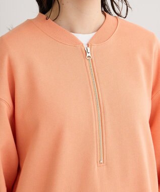 Green Parks ハーフＺｉｐ裏毛プルオーバー Orange