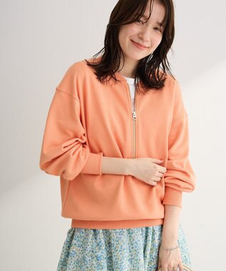 Green Parks ハーフＺｉｐ裏毛プルオーバー Orange