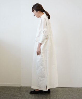WHITE MAILS 【Kanocoコラボ】ビッグシルエット ワンピース＜洗える・抗菌・消臭・速乾・UVケア＞ オフホワイト