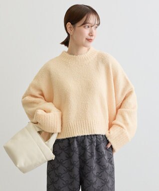 Green Parks ・Ｐｅｔｉｔ　Ｆｌｅｕｒ　ブークレワイドニット Yellow