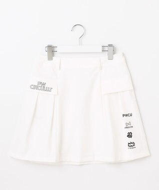 PW CIRCULUS 【WOMEN】カーゴ プリーツスカート ゴルフウェア レディース ホワイト系