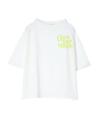 CRAFT STANDARD BOUTIQUE シルケット天竺　ロゴＰＴボトルネックＰＯ　５／Ｓ Off White