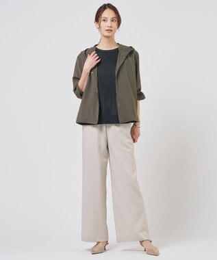 J.PRESS LADIES S スムースジャージー ノースリーブ カットソー ホワイト系