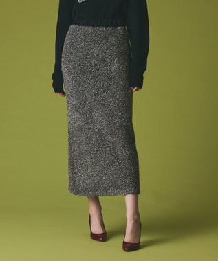 GRACE CONTINENTAL フェザーヤーンシャイニースカート