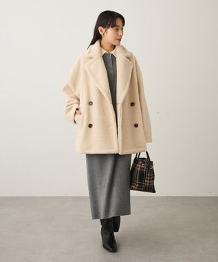 CRAFT STANDARD BOUTIQUE ダブルボアミディコート Ivory