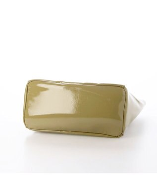 UNBILLION カシュカシュ cachecache / ソフトエナメルスクエア手提げトートS ライトグリーン