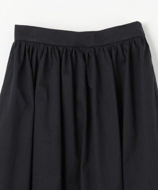 NAVE 【Nave・otona MUSE別注/接触冷感/UVケア/洗える】バックサテンフレアスカート ブラック系