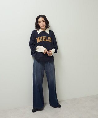 Green Parks ５分袖刺繍ロゴトレＴＥＥ Navy