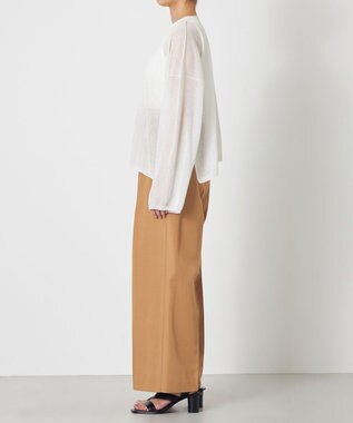 NAVE 【ReNAVE・洗える】シアーニット ロングスリーブ ホワイト系