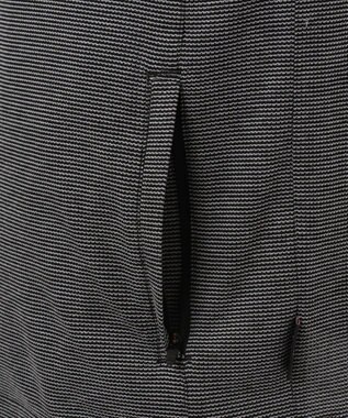 JOSEPH ABBOUD MOUNTAIN デルタメッシュ ハーフZIPカットソー ブラック系