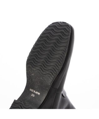 MODE ET JACOMO <D'ICI>ウェッジソールスクエアトゥブーツ ブラック