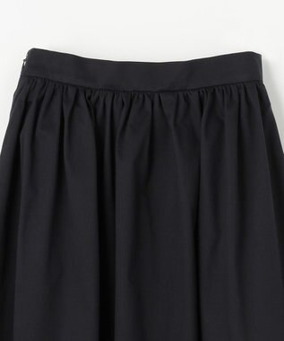 NAVE 【Nave・otona MUSE別注/接触冷感/UVケア/洗える】バックサテンフレアスカート ブラック系