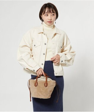 LA BAGAGERIE エコファー　バケツハンドバッグ ベージュ