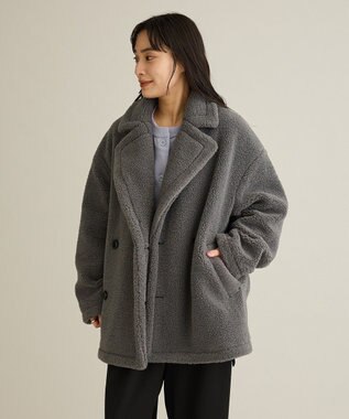 CRAFT STANDARD BOUTIQUE ダブルボアミディコート Gray