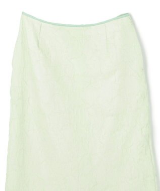 NAVE 【Nave・洗える/シアー素材】クラッシュオーガンジー スカート ライトグリーン系