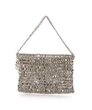 UNBILLION カシュカシュ cachecache / メタルビーズフラップ付きハンドバッグ